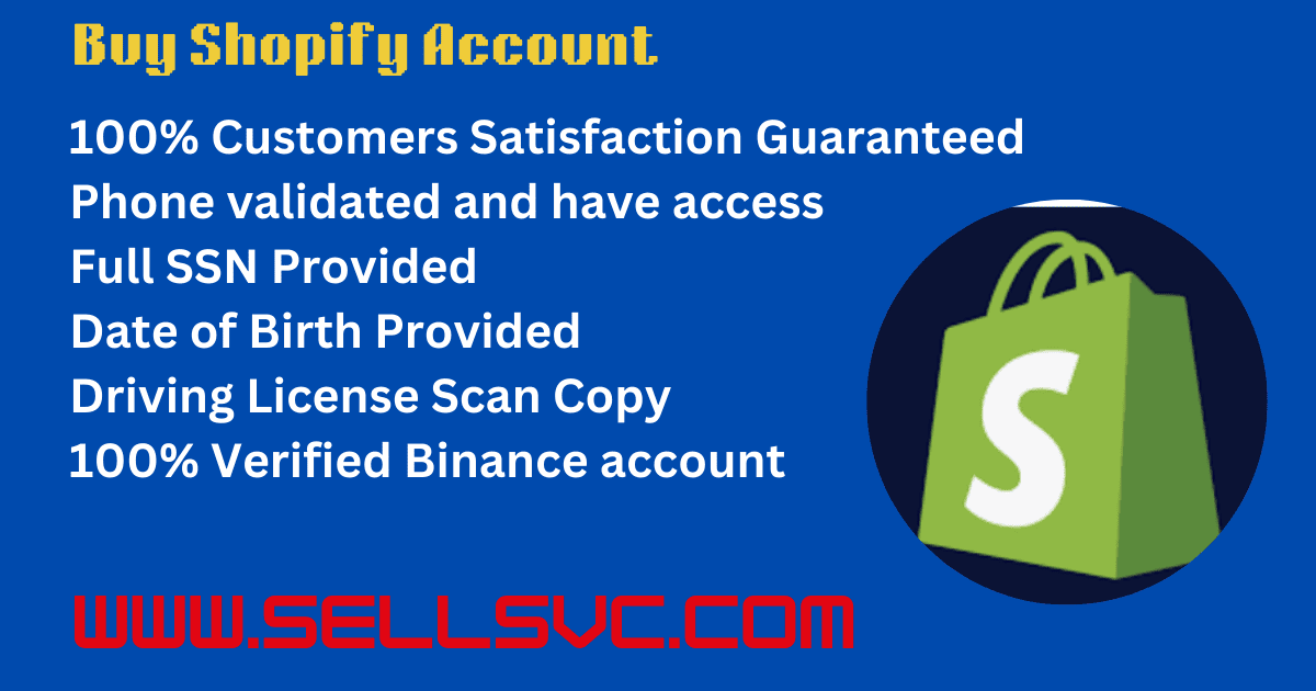 Buy Shopify Account